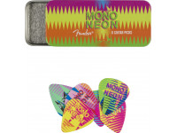 Fender MonoNeon Pick Tin, Medium, Set of 6 Fender MonoNeon Pick Tin, Medium, Set of 6